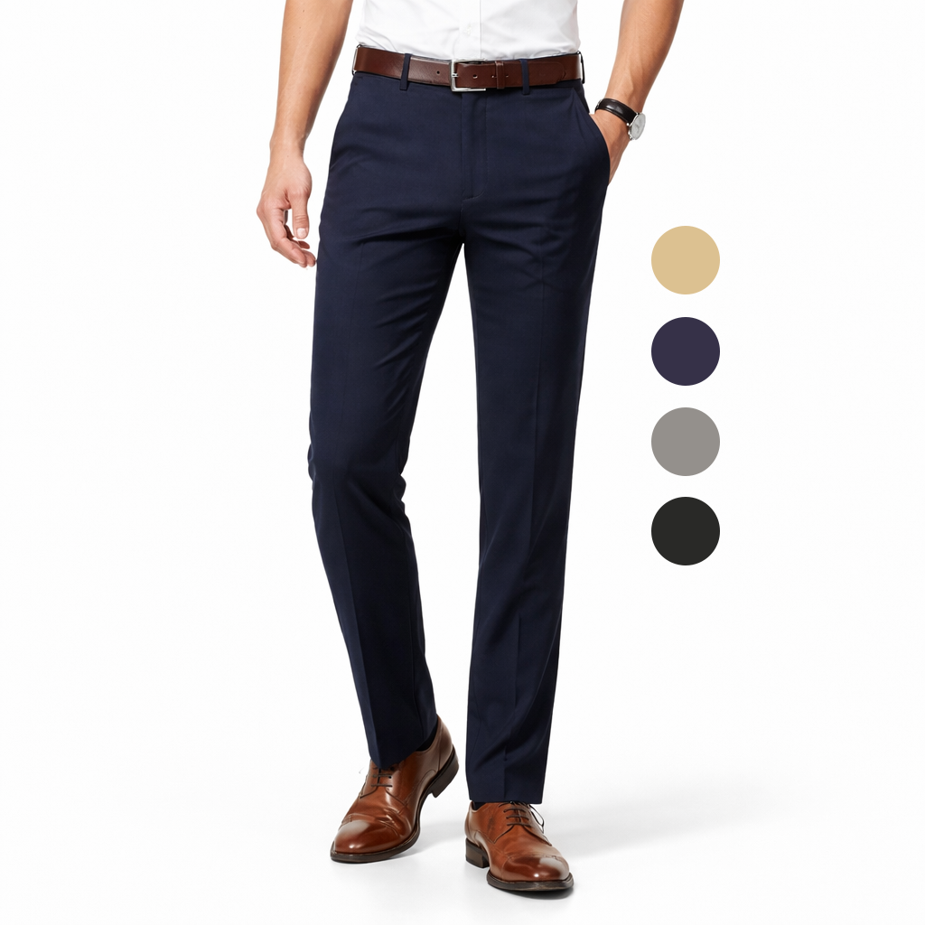 Quavero| Klassische Herrenhose mit hoher Elastizität