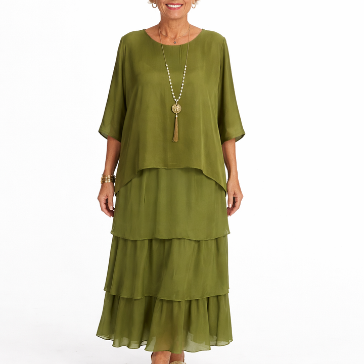 Quivira | Locker Sitzendes Fließendes Langes Kleid