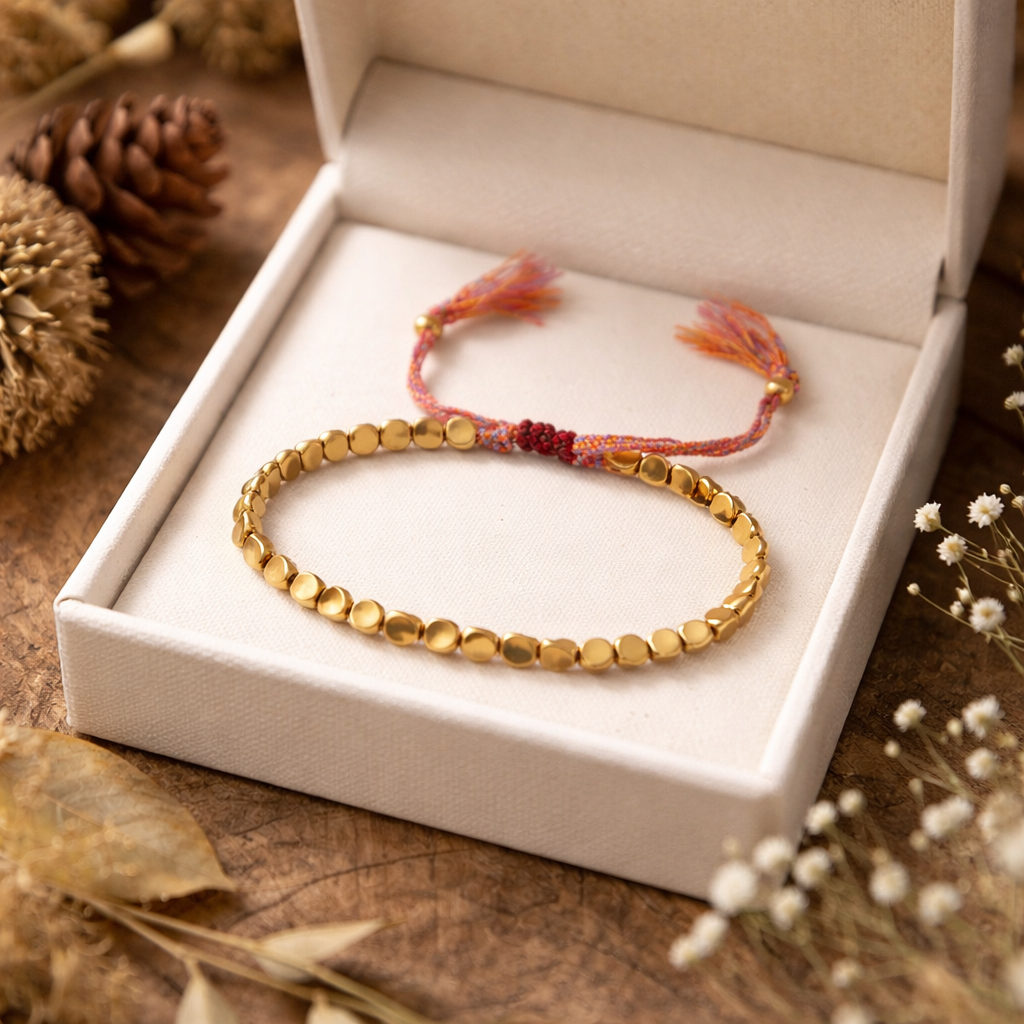 Selira | Armband aus tibetischen Kupferperlen mit natürlicher Energie