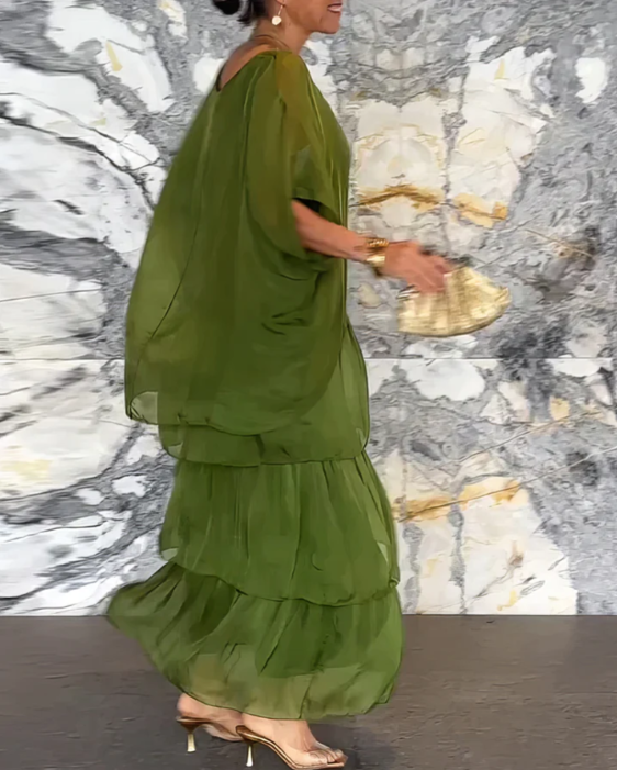 Quivira | Locker Sitzendes Fließendes Langes Kleid