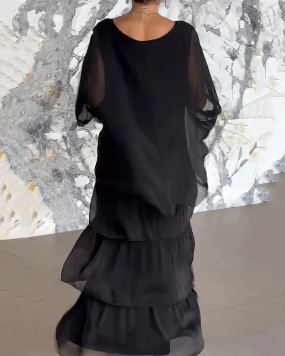 Quivira | Locker Sitzendes Fließendes Langes Kleid