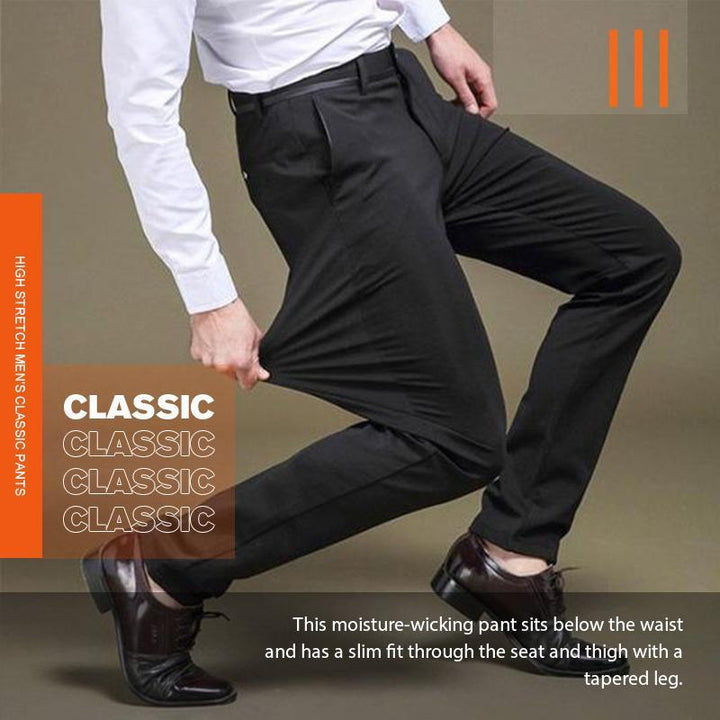 Quavero| Klassische Herrenhose mit hoher Elastizität